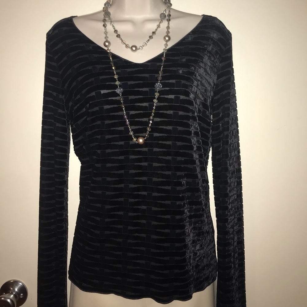 Armani Collezioni Sweater/Blouse, Size 10, Black